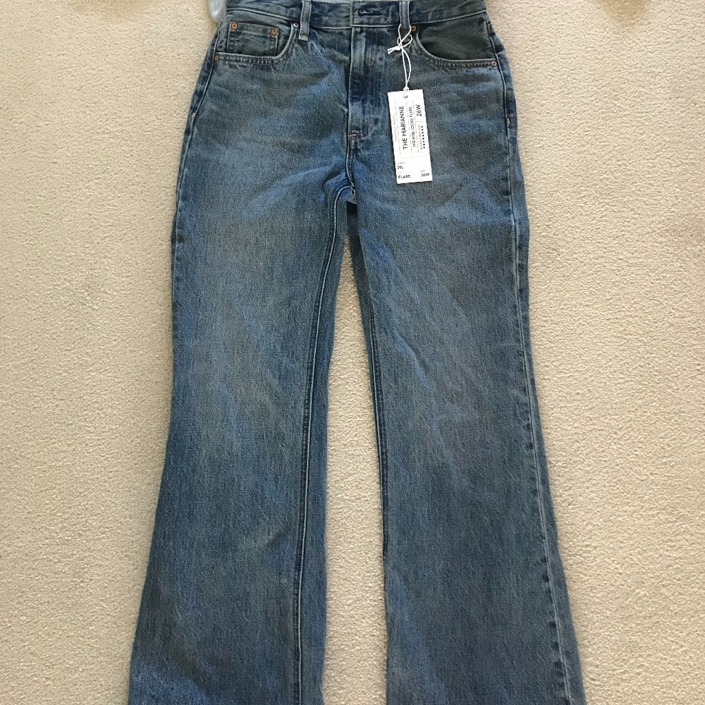 Denim Forum - The Marianne Mid Rise Loose Flare 28L